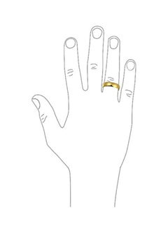 BLING JEWELRY 14K Gold Plated Stainless Steel Ring  - Image 5