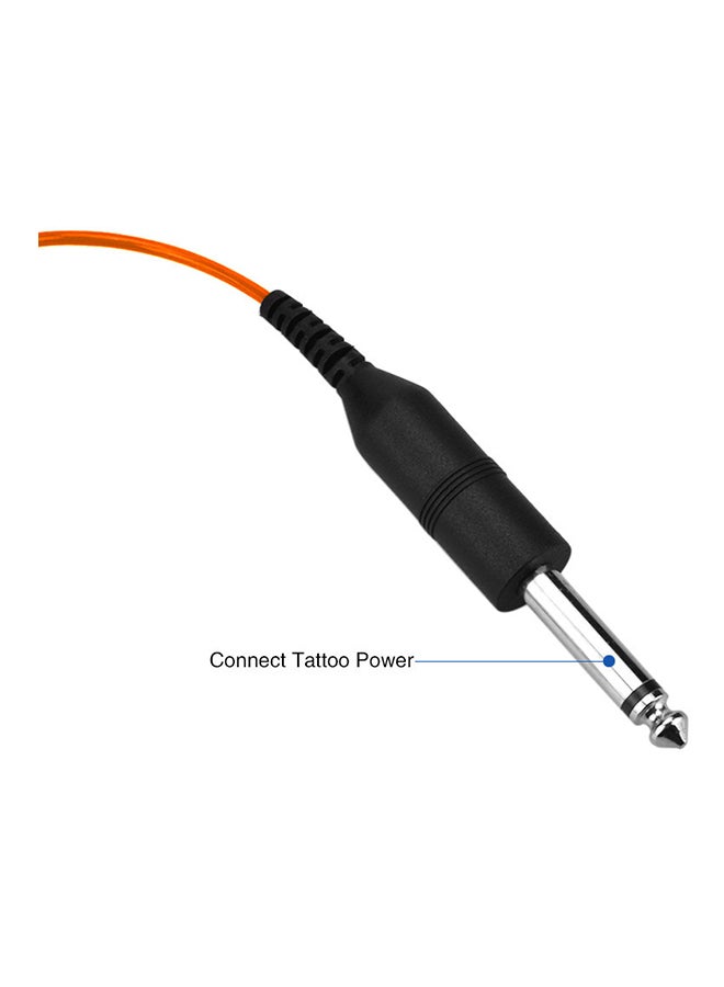 سلك طاقة لماكينة التاتو بمقبس ريكا برتقالي - Image 2