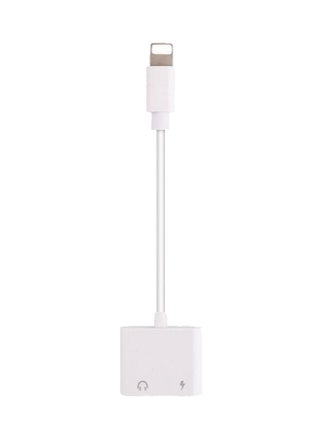 2-In-1 Lightning To 3.5 mm Audio Headphone Charging Adapter White - v1582087617/N34264108A_1