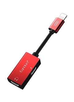 Earldom ET-OT32C Type-C 2-In-1 Audio Converter Black/Red 