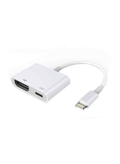 Lightning To HDMI Audio Adapter For iPhone White