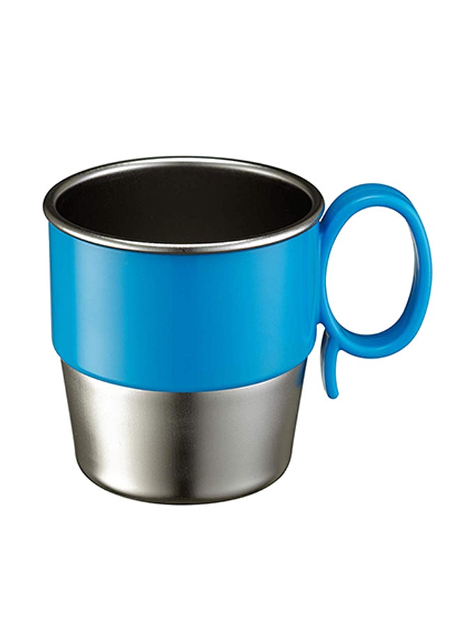 Innoba Din Din Smart Stainless Steel Cup Blue/Silver 4.2 x 3.1 x 3.1inch  - Image 1