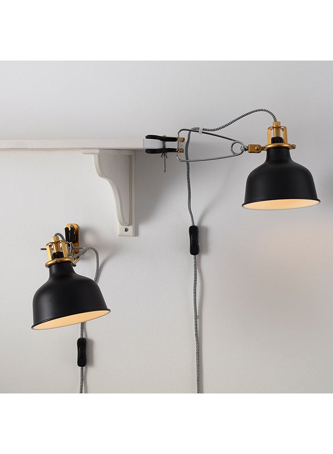 RANARP Led Wall Lamp Black 14x34x12cm - Image 3