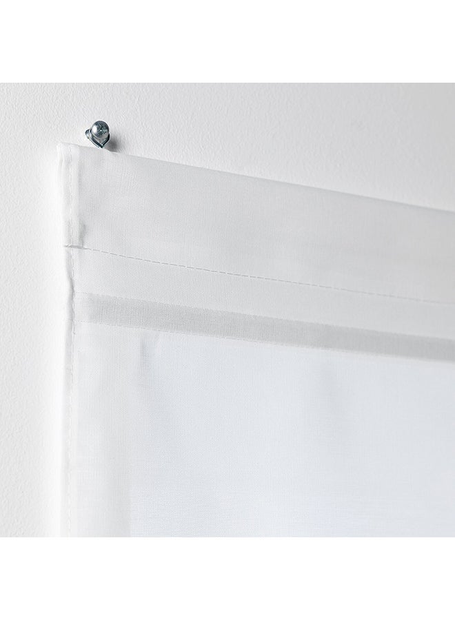 ستائر رومانية أبيض 160x120سم - Image 2