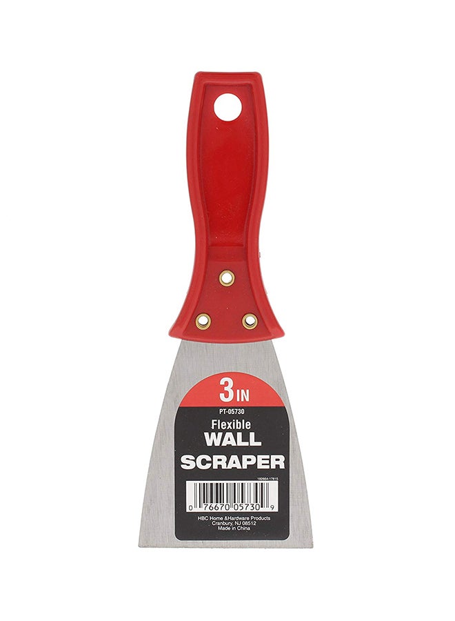 مكشطة جدارية مرنة أحمر 3بوصة