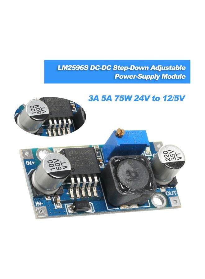 Generic DC To DC Step-Down Power-Supply Module Blue/Silver 7.5x3.5x3.5cm  - Image 2