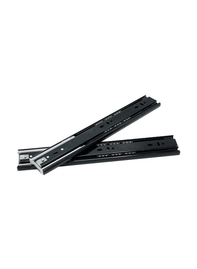 Generic 2-Piece Drawer Slides Black 16inch  - Image 1