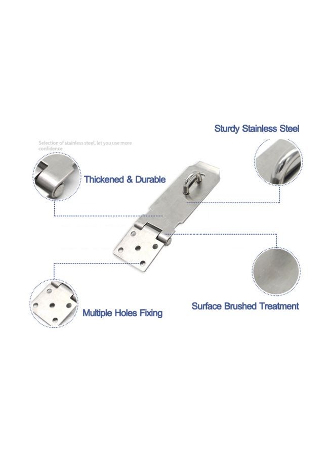 Stainless Steel Padlock Hasp Silver  - Image 4