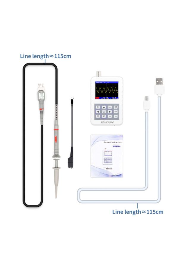 KKmoon - Digital Mini Oscilloscope White/Grey - Image 1