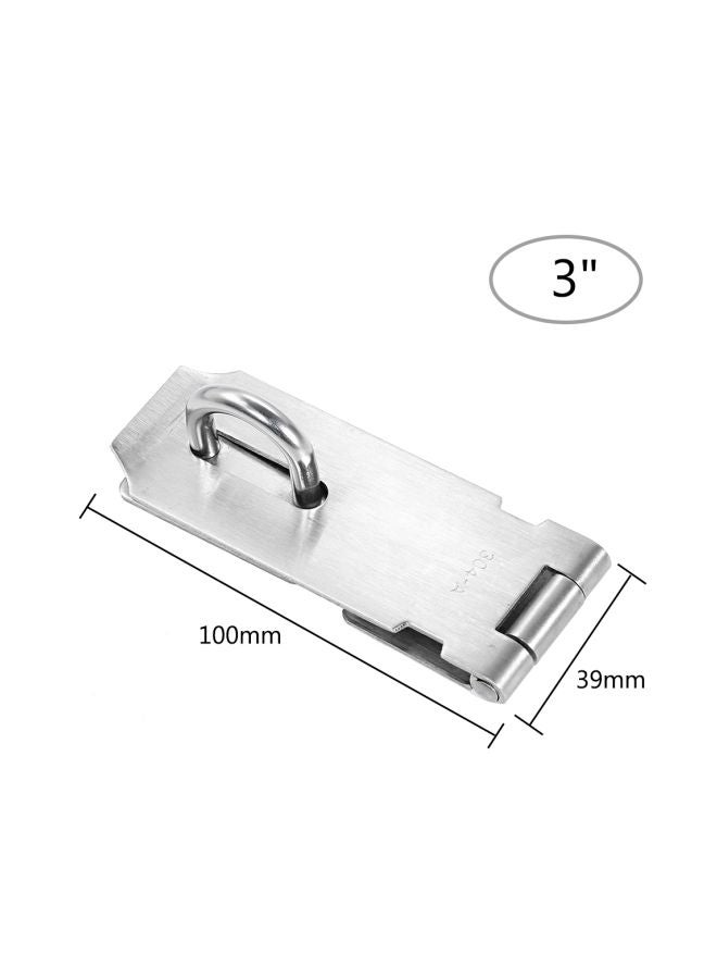Stainless Steel Padlock Hasp Silver  - Image 3