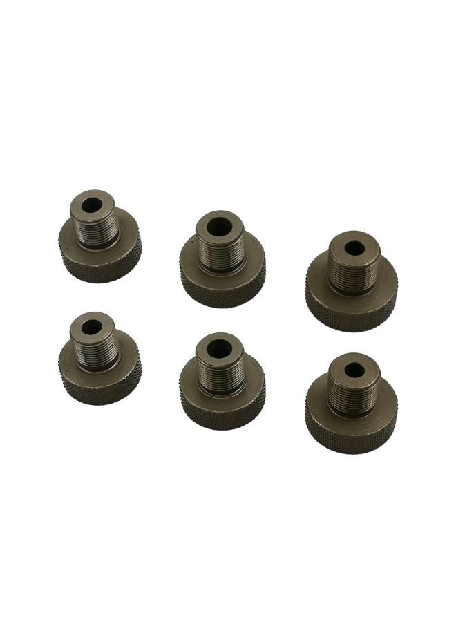 Generic 9-Piece Woodworking Tool Drill Guide With Drill Bushing Set Blue  - Image 5