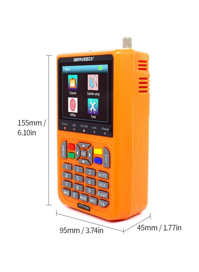 Digital Satellite Signal Finder Orange 6.10x3.74x1.77inch - Image 2
