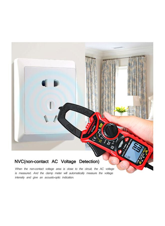 HABOTEST - Digital Clamp Meter Black/Red - Image 1