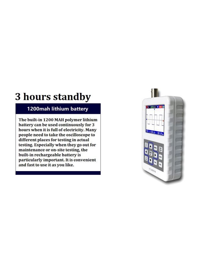 KKmoon - Digital Mini Oscilloscope White/Grey - Image 1