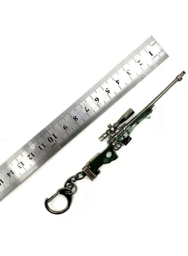 سلسلة مفاتيح معدنية بتصميم مسدس لعبة PUBG - Image 2