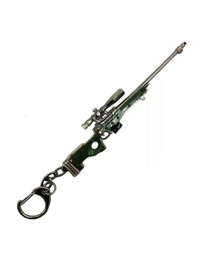سلسلة مفاتيح معدنية بتصميم مسدس لعبة PUBG - Image 1