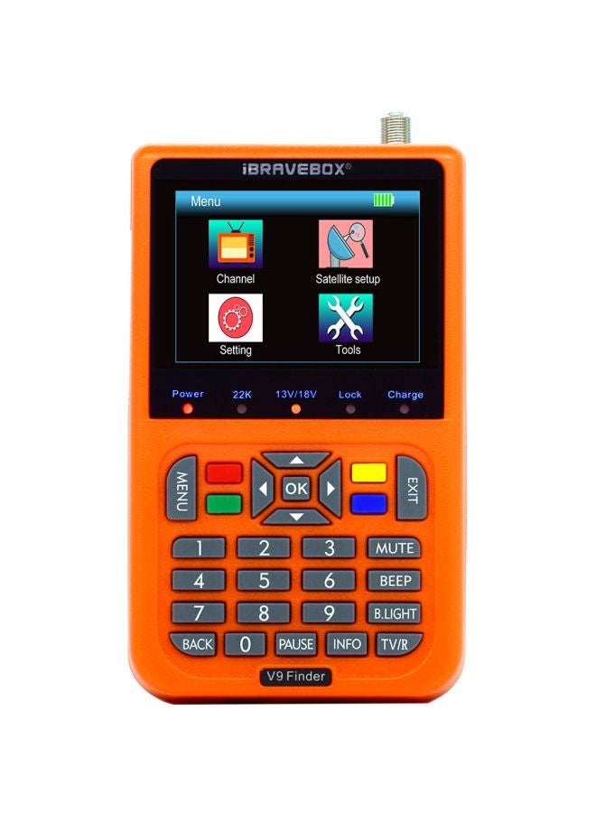 Digital Satellite Signal Finder Orange 6.10x3.74x1.77inch - Image 1