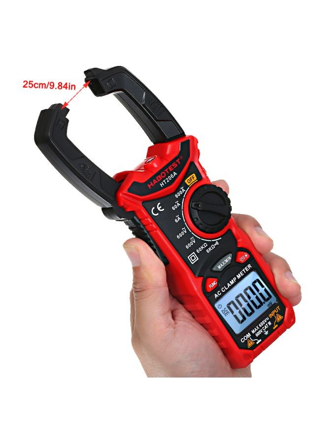 HABOTEST Digital Clamp Meter Black/Red  - Image 4