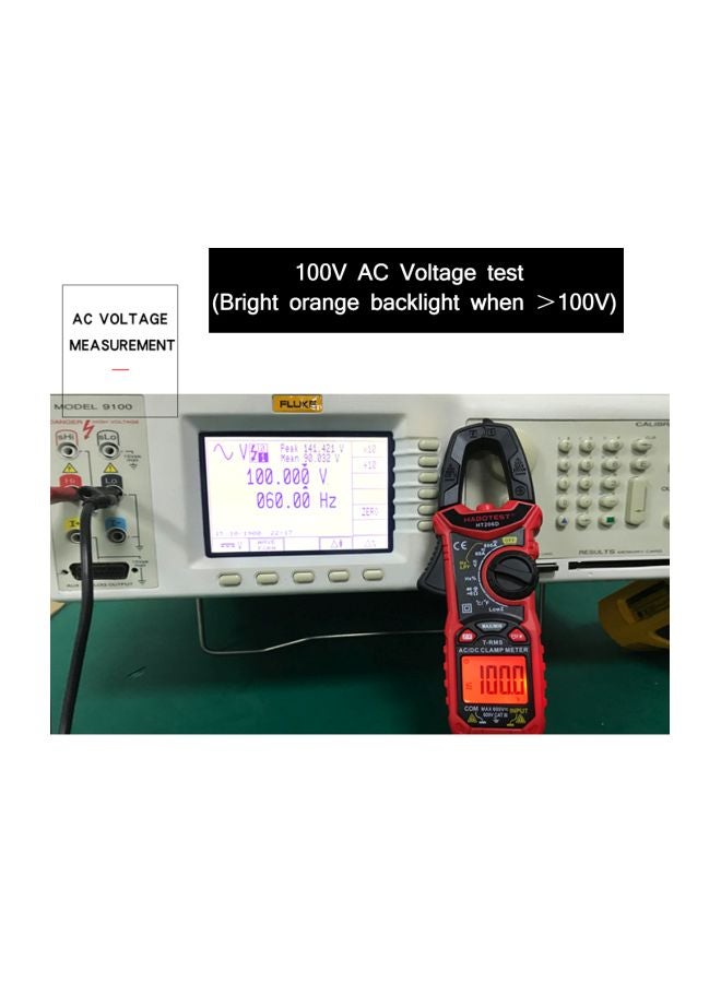 HABOTEST - Digital Clamp Meter Black/Red - Image 1