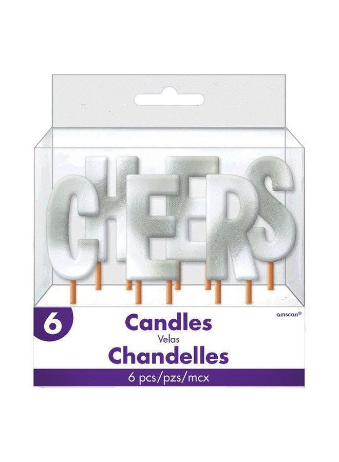 Amscan 6-Piece Cheers Candles Velas Chandelles 13051813130