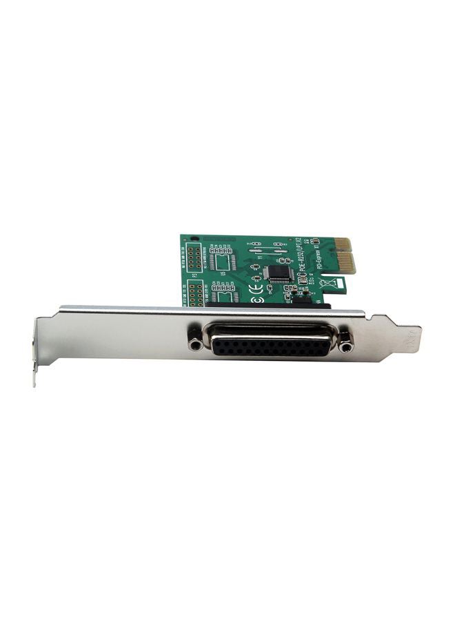 ماركة غير محددة محول من منفذ PCI-E إلى منفذ LPT للطابعات الضريبية أسود/أخضر/فضي  - Image 3