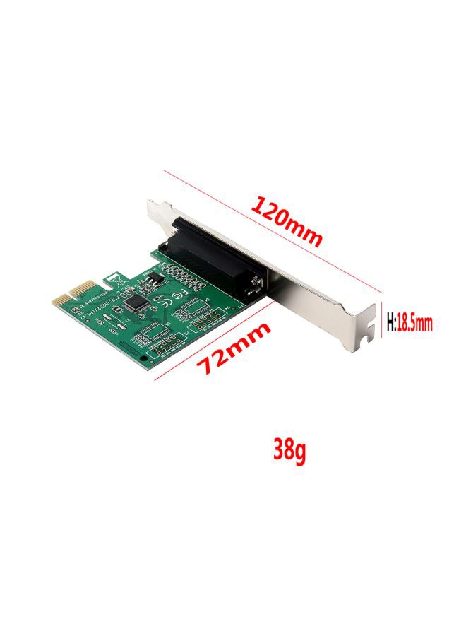 ماركة غير محددة محول من منفذ PCI-E إلى منفذ LPT للطابعات الضريبية أسود/أخضر/فضي  - Image 4