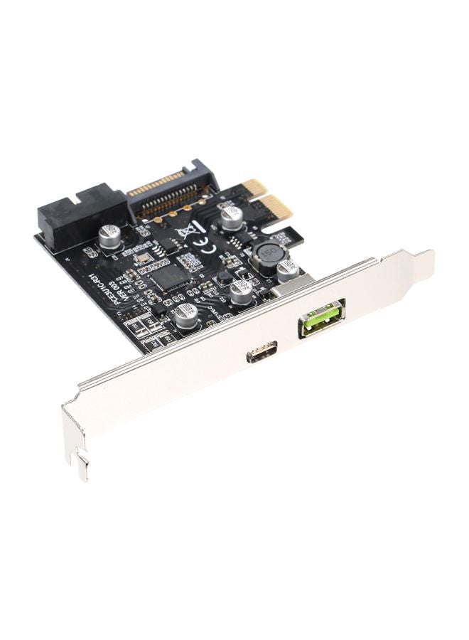 Generic PCI-E To USB 3.1 Expansion Card Black/Silver  - Image 5