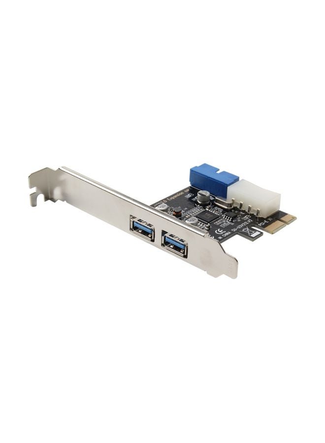 docooler PCI-E To USB 3.0 Expansion Card Black/Blue/Silver  - Image 1
