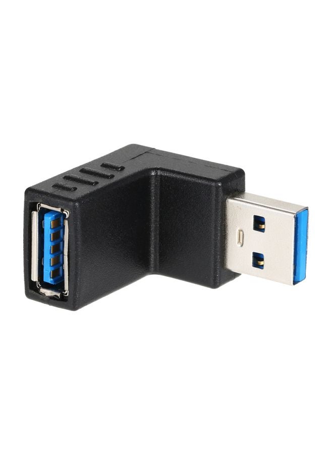 USB 3.0 Male To Female Adapter Converter Black/Silver  - Image 1