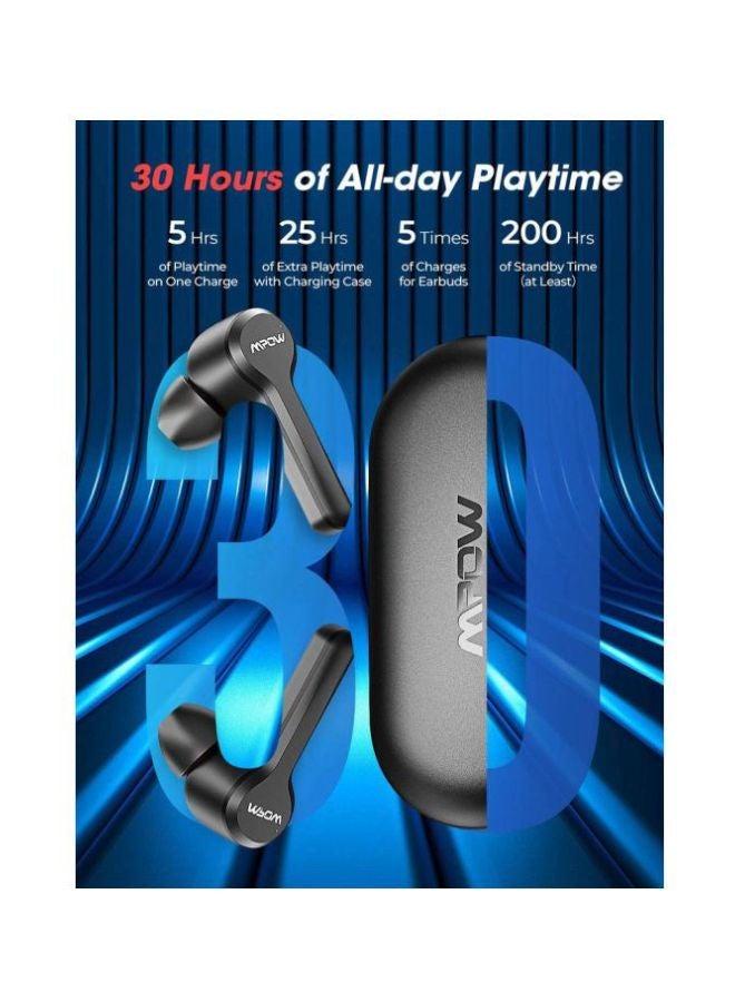 Mpow - M9 Waterproof In-Ear Earbuds Black - Image 1