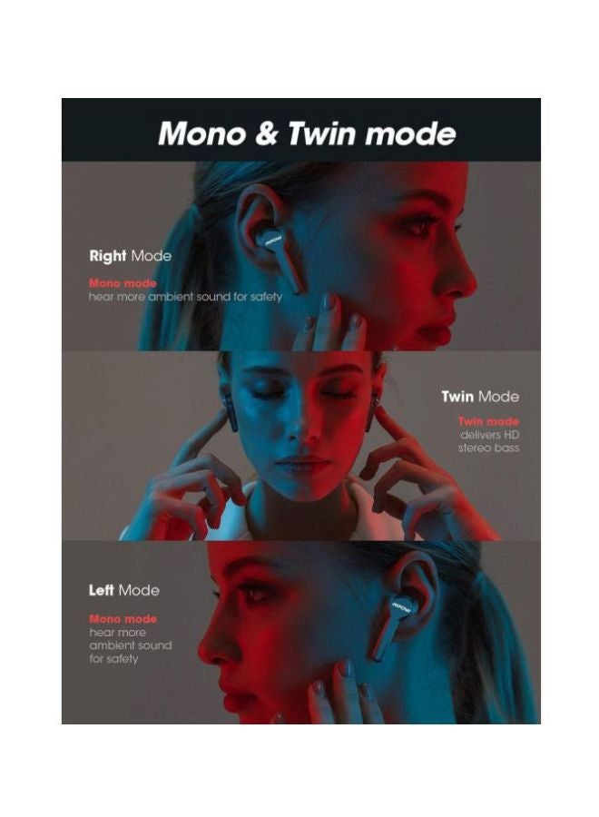 Mpow - M9 Waterproof In-Ear Earbuds Black - Image 1