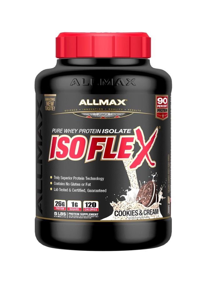AllMax Nutrition - Isoflex Whey Protein Isolate - Cookies And Cream - Image 1