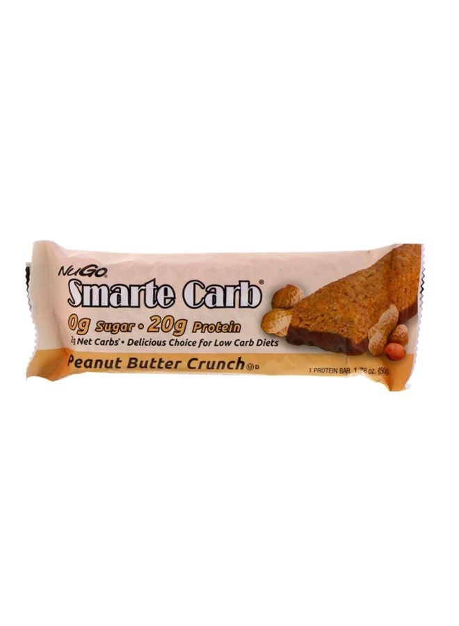 NuGo 12-Piece Smarte Carb Peanut Butter Crunch Protein Bar - Image 1