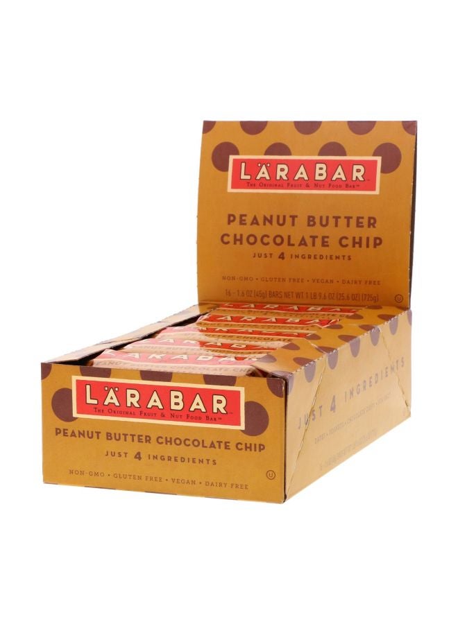 LARABAR Pack Of 16 Peanut Butter Chocolate Chip Protein Bars