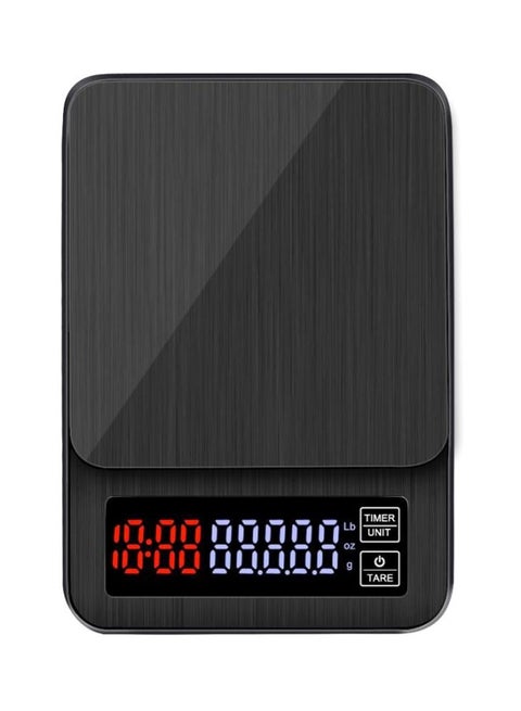 LCD Digital Electronic Drip Coffee Scale Black