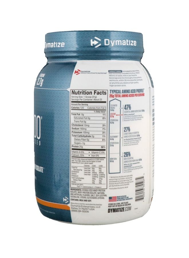 Dymatize - ISO 100 Hydrolyzed Protein Powder - Cinnamon Bun - Image 1