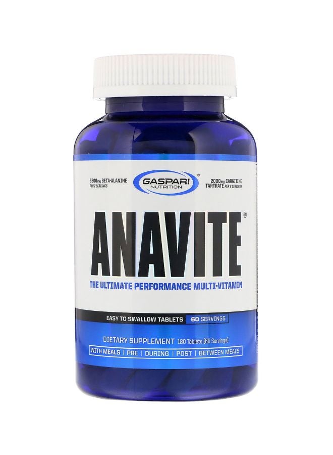 Gaspari Nutrition Anavite Dietary Supplement - 180 Tablets