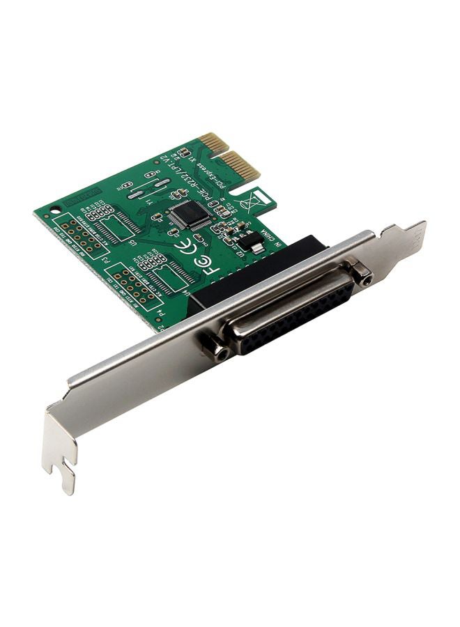 ماركة غير محددة محول من منفذ PCI-E إلى منفذ LPT للطابعات الضريبية أسود/أخضر/فضي  - Image 2