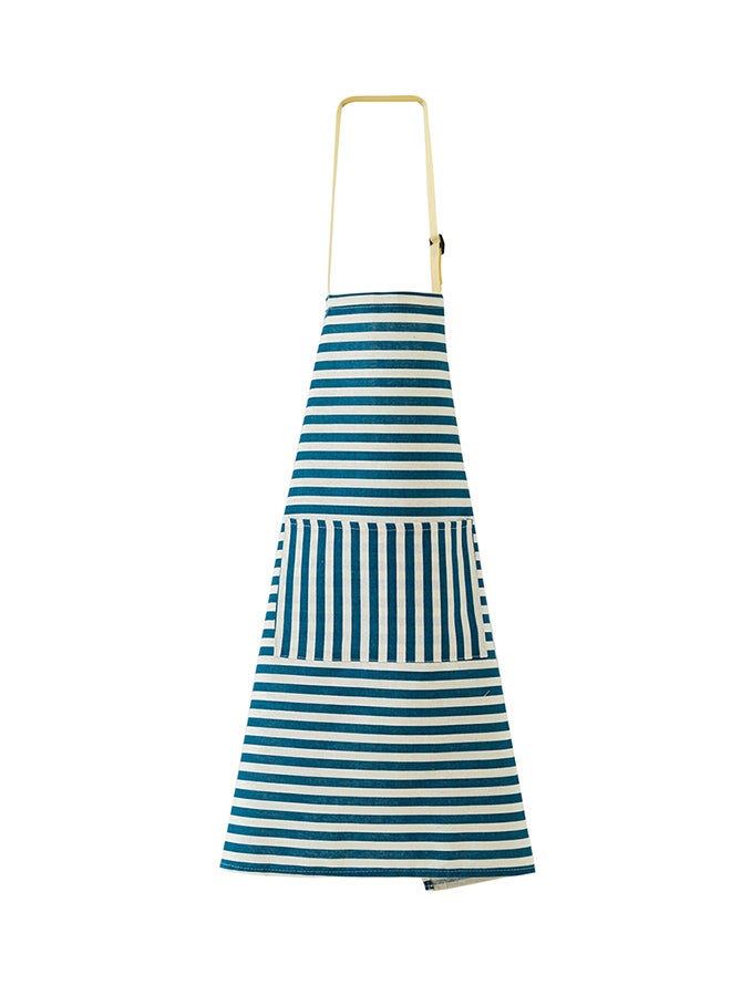 Convenient Pocket Waterproof Kitchen Adult Apron Blue/White 38x5x30cm  - Image 1