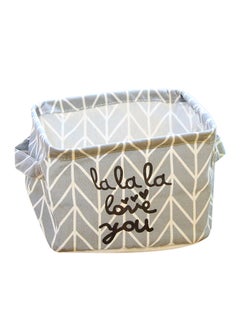 Foldable Bin Closet Container Grey 16x1x16cm