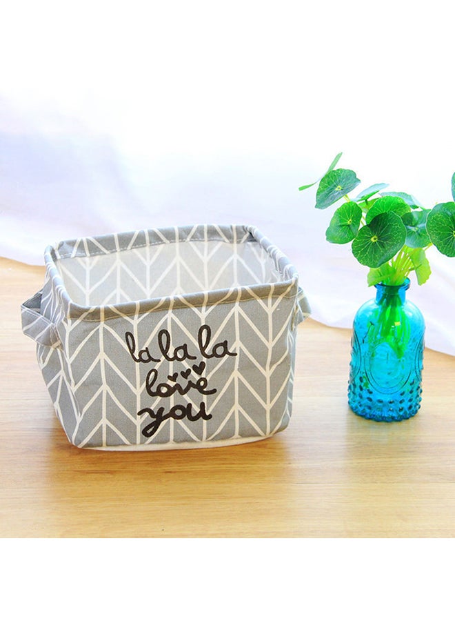 Generic - Foldable Bin Closet Container Grey 16x1x16cm - Image 1