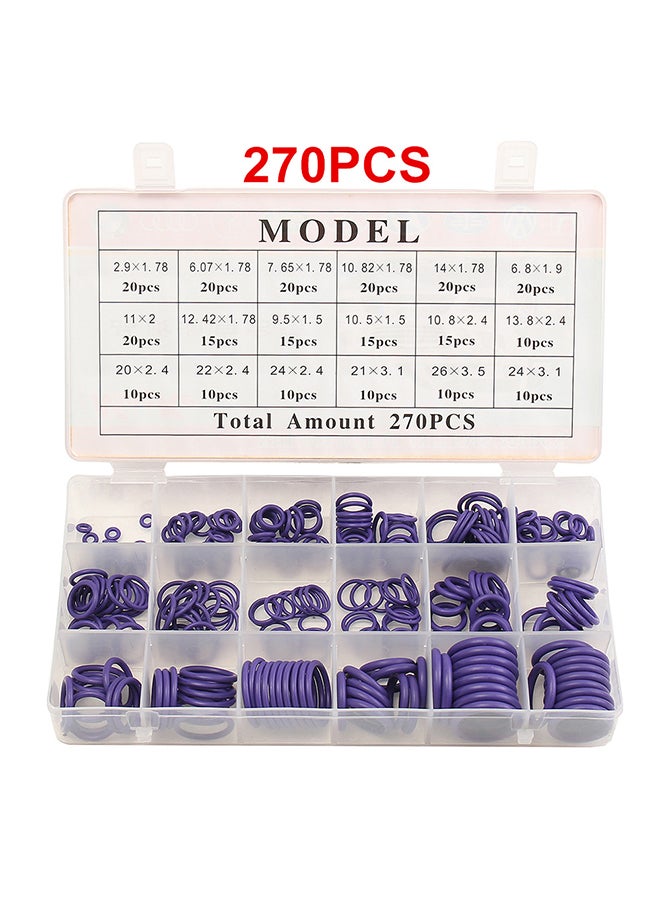Generic 270-Piece Rubber O-Ring Washer Seals With Plactics Box  - Image 3