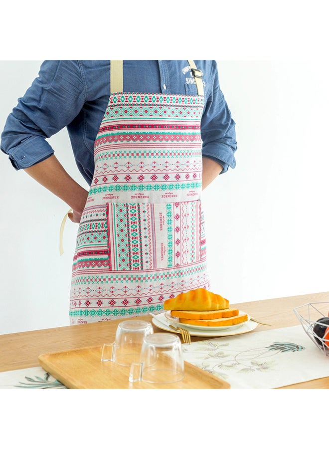 Convenient Pocket Waterproof Kitchen Adult Apron Multicolour 38x5x30centimeter - Image 2