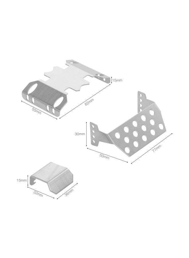 KKmoon 4-Piece Stainless Steel Chassis Armor Protective Plates RM11855-1 - Image 5