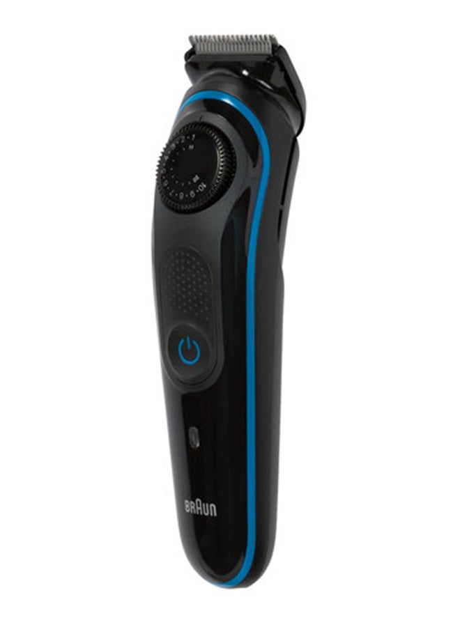 براون طقم آلة تشذيب شعر اللحية قابلة لإعادة الشحن أسود 5.6 x 15.4 x 22.1سم - Image 2