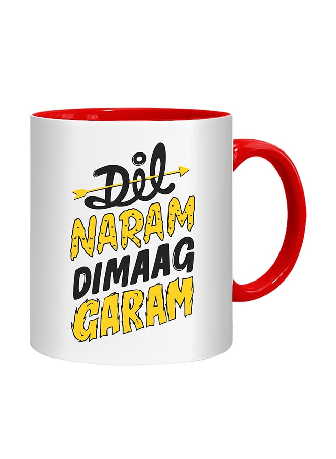 FMSTYLES Dil Naram Dimaag Garam Printed Mug Multicolour  - Image 1