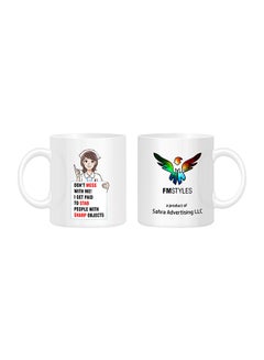 Don't Mess With Nurse Printed Mug White