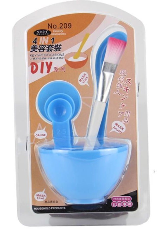 Set Of 6 Face Mask Bowl Kit Blue - Image 2