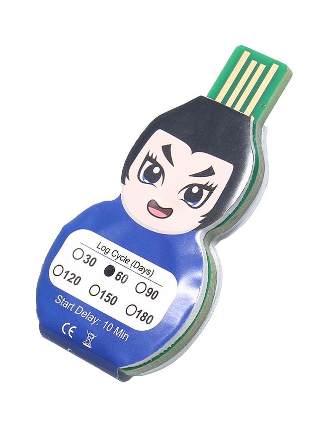 ماركة غير محددة مقياس حرارة مزود بمنفذ USB 2.0 لقياس درجة الحرارة والدائرة الكهربائية الباردة أزرق  - Image 4