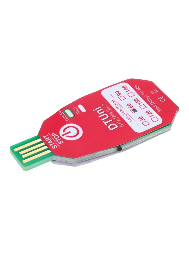 Generic - Temperature Data Logger Thermometer Rose Red - Image 1